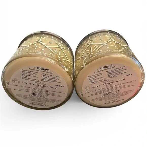 Bath And Body Works Smoked Caramel Mezcal Candles- Set of 2 - Picture 2 of 3